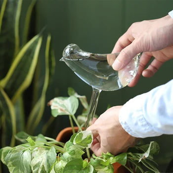 Horúce 3ks skláreň Kvety Vody Automatický Podávač Samostatne Zavlažovacie Zariadenia Vták Dizajn v Tvare Rastlín Waterer Dom/Záhradná technika