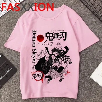 Horúce Anime Démon Vrah T Shirt Ženy Ulzzang Kawaii Harajuku Tričko Estetické Kimetsu Č Yaiba Legrační Karikatúra T-shirt Žena