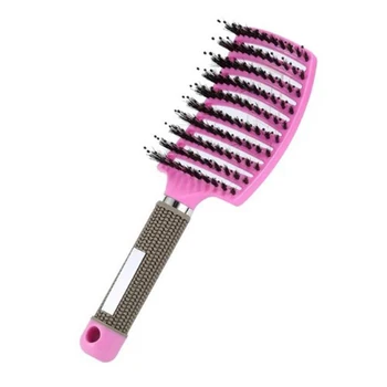 Horúce Detangling Nylon Kefkou Detangle Hairbrush Ženy, Vlasy, Pokožku hlavy Masáž Prečesať Kefou t6