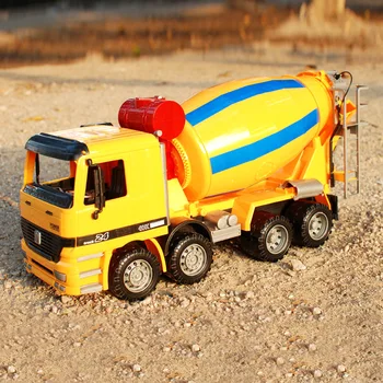 Horúce Deti Emulational Veľká Veľkosť Inerciálnych Cementu Truck Hnuteľného Auto Hračky Strojov Konkrétne Vozidlo Pre Deti Na Vianoce S Box