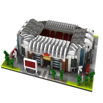 Horúce Lepining tvorcov architektúry mesta na Ulicu Anglicka Manchester United futbalové Štadióny Old Trafford micro bloky hračky