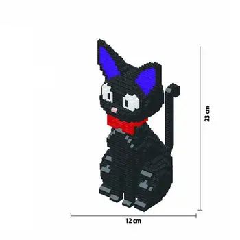 Horúce Lepining tvorcovia klasickom Japonskom Anime Kiki cartoon Gigi čierna mačka, mini micro diamond stavebné bloky model tehly hračky darček