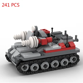 Horúce lepins vojenské WW2 techniku, Červená alertes Magnetické tank Rhino V3 raketomet vozidiel Sovietskej armády Únie bloky tehly hračky