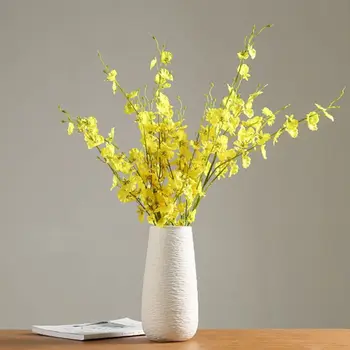 Horúce Moderné Biela Váza, Keramické Vázy Domáce Dekorácie Príslušenstvo Suché Kvetinové Moderný Minimalistický Literárny Váza na Kvetiny Domova