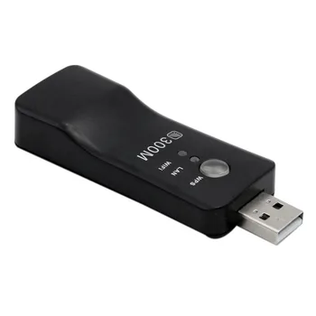 Horúce USB TV WiFi Dongle Adaptér 300Mbps Univerzálny Bezdrôtový Prijímač RJ45 WPS pre Samsung LG Sony Smart TV