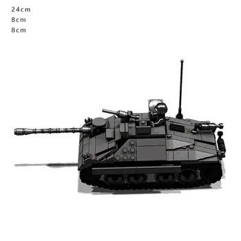 Horúce vojenské ww2 technic vozidlá nemeckej Armády Lightning vojny Stalker Nádrž mini zbrane údaje Stavebné Bloky model tehly hračky