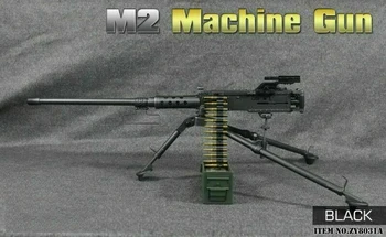 Hot Predaj 1/6 Rozsahu Vojaka Armády Zbraní Modelu M2 Browning Machine Gun Model ZY8031A Čiernej Farby Modelu pre 12