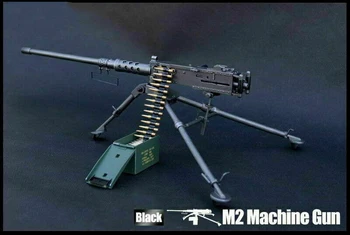 Hot Predaj 1/6 Rozsahu Vojaka Armády Zbraní Modelu M2 Browning Machine Gun Model ZY8031A Čiernej Farby Modelu pre 12