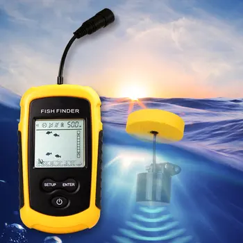 Hot Predaj 100M Prenosné Sonar LCD Ryby Nálezcovi Rybárske Nástroje Echosounder Rybárske Finder Tichom Rieky alebo Jazera, ED889