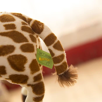 Hot predaj a veľkoobchod Madagaskar plyšové hračky žirafa opice rodiny dekorácie párty pre deti, darčeky pre deti a dojčatá