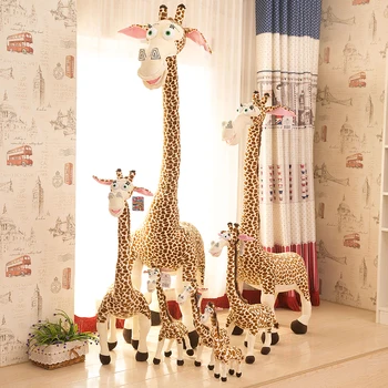 Hot predaj a veľkoobchod Madagaskar plyšové hračky žirafa opice rodiny dekorácie párty pre deti, darčeky pre deti a dojčatá