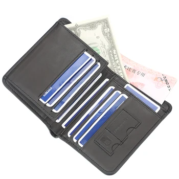 Hot predaj pánskej peňaženky multi-card package prierez matný kožený retro kvality