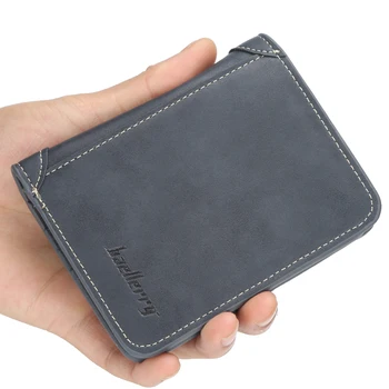 Hot predaj pánskej peňaženky multi-card package prierez matný kožený retro kvality