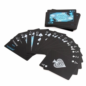 Hot Predaj Čierne Svetelný Poker Karty Bar Strany KTV Novinka Fluorescenčné Hracie Karty Hry Bar Hra Zberateľstvo Dropshipping