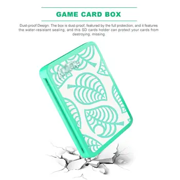 Hra Karty Prípade Shockproof Vode Odolný 16 Karty Držiteľ Prenosné Cestovné Účtovná Úložný Box Pre Nintendo Prepínač Hra Karty
