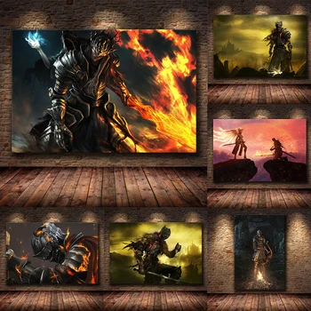Hra Plagát, Dekorácie, Maliarstvo, z Dark Souls 3 v HD Plátno Plátno Maliarske Umenie Plagáty a Vytlačí Cuadros Dekor