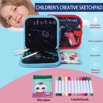 Hračky Pre Deti 14 Sád Vymazateľné Doodle Knihy Obojstranný Kreslenie A Písanie Board Portable Tvorivého Vzdelávania V Ranom Veku Hračka Darček
