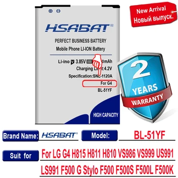 HSABAT 6400mAh BL-51YF BL-51YH pre LG G4 Batérie H811 H810 VS999 V32 VS986 LS991 F500 F500S F500K F500L H815 H81 H818 H819