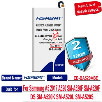 HSABAT EB-BA520ABE 5100mAh Batéria pre Samsung A5 2017 A520 SM-A520F SM-A520F/DS SM-A520K SM-A520L SM-A520S