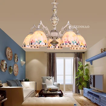 HSHIXINMAO factory outlet Luxusné fashionMediterranean obývacia izba lustre Americký spálne, lampy, osvetlenie