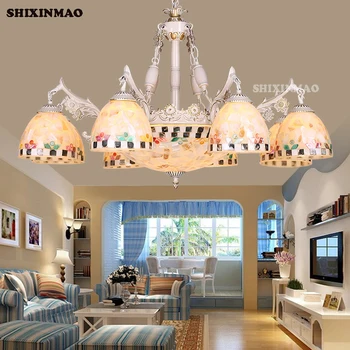 HSHIXINMAO factory outlet Luxusné fashionMediterranean obývacia izba lustre Americký spálne, lampy, osvetlenie