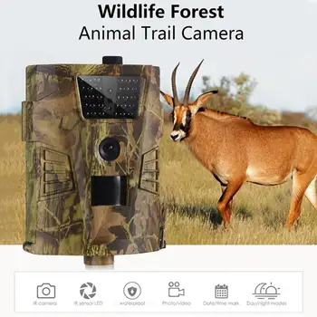 HT-001B Chodník Fotoaparát 12MPX 1080P 850nm IP54 Nepremokavé 120 ° Uhol Nočného videnia Voľne žijúce Poľovnícke Kamery Chasse scout