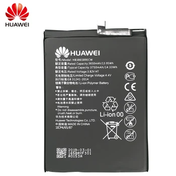 Hua Wei Pôvodné HB386589ECW 3650mAh Nabíjateľná Li-ion batéria Telefónu Pre Huawei P10plus P10 PLUS Chytrý Mobilný Telefón