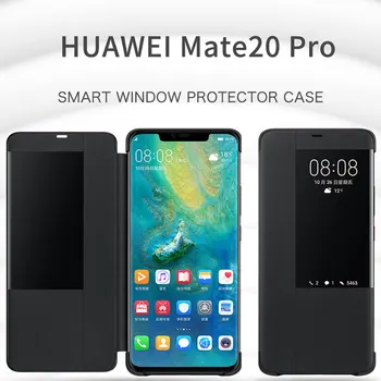 HUAWEI Mate 20 Pro Prípade Pôvodného Huawei Mate 20 X Prípade Mate 20 Flip Cover Smart View Window Chrániť Stánku Huawei Mate 20X Prípade