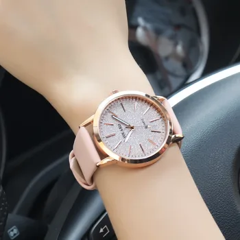 Hviezdne nebo sledovať ženy lady hodinky pre ženy Bežné Quartz Kožený pásik, Analógový ženy hodiny luxusné Náramkové hodinky montres femmes F921