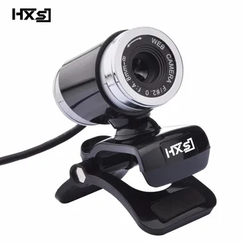 HXSJ A860 HD Webcam 12.0 M Pixelov CMOS USB Web Kamery, Digitálne Video HD Vstavaný Mikrofón 360 Stupeň Rotaion Clip-on, Fotoaparát
