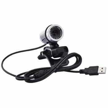 HXSJ A860 HD Webcam 12.0 M Pixelov CMOS USB Web Kamery, Digitálne Video HD Vstavaný Mikrofón 360 Stupeň Rotaion Clip-on, Fotoaparát