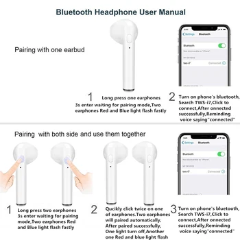 I7s TWS Bezdrôtové Bluetooth Slúchadlá Farebné Slúchadlá Športové Headset S Nabíjanie Box Pre Smartphone Auriculares Fone De Ouvido