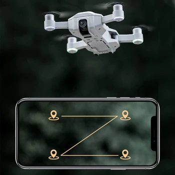 ICAT1 pro 4K HD Dual Camera RC Quadcopter 5G Dual Antény WIFI FPV ESC Fotoaparát, GPS Smart Postupujte podľa Optický Tok Polohy RC Drone