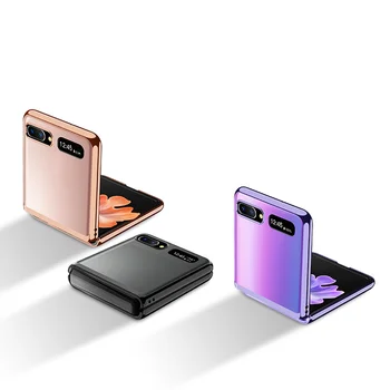 Ideálny Transparentný Kryt PC Kryt Pre Samsung Galaxy Z Flip Case Ultra-tenké Zadarmo Skladacie Anti-Odtlačkov prstov Ochranné Funda
