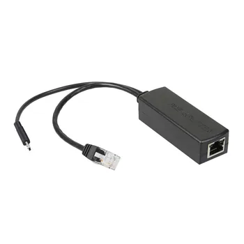 IEEE 802.3 af Micro USB Aktívne PoE Splitter Power Over Ethernet 48V 5V 2.4 pre Tablet Dropcam alebo Malina