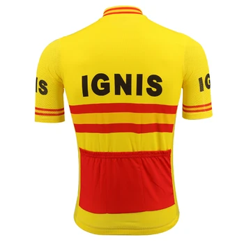 IGNIS žltá Cyklistika dres ropa ciclismo mtb jersey cyklistické oblečenie priedušná mužov krátke cyklistické oblečenie