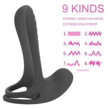 IKOKY Pár Zdieľať Vibračný Krúžok Oneskorená Ejakulácia Erekcie Sexuálne Hračky Pre Mužov Stimulátor Klitorisu Mužský Penis Krúžok Vibrátor