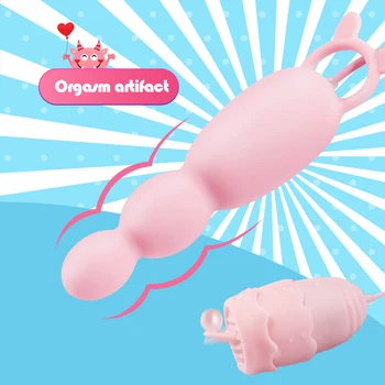 IKOKY USB Power G-Spot Masáž Klitorisu Análny Stimulátor Plug Vibrátor Sexuálne Hračky pre Ženy, Bradavky Lízanie Jazyk Vibrátory
