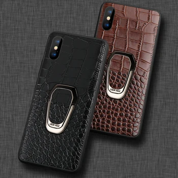 IKOLE Originálne Kožené puzdro Pre iPhone 11 Pro MAX 11Pro SE 2020 Prípade Luxusné Alligator Kryt Telefónu, Pre Iphone 7 8 Plus X XR XS Max
