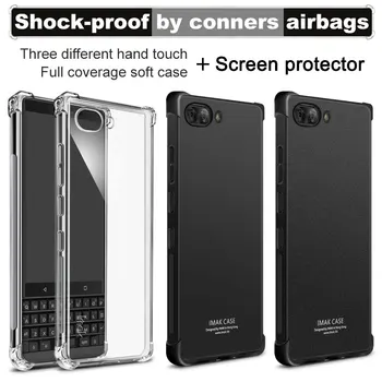 Imak Prípade, Airbag Shockproof Zadný Kryt pre BlackBerry Key2 Mäkké Silikónové TPU Matný Kryt
