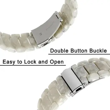 Immitation Keramické Watchband pre Apple Hodinky iWatch Series 5 4 3 2 1 44 mm 42mm 40 mm 38 mm Kapela Živice Zápästie Popruhu Pásu Náramok