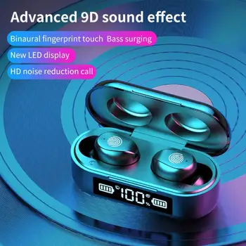 In-Ear Bezdrôtové Slúchadlá F9-5 TWS Bluetooth Slúchadlá, LED Displej HIFI Stereo Bass Slúchadlá Herné Headset Slúchadlo Telefónu