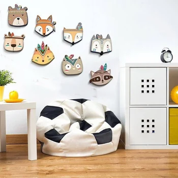 In Európa, domáce dekorácie karikatúra roztomilý zvierat fox samolepky na stenu pre deti izba drevené, spálne, Šatník dekorácie kvapka loď