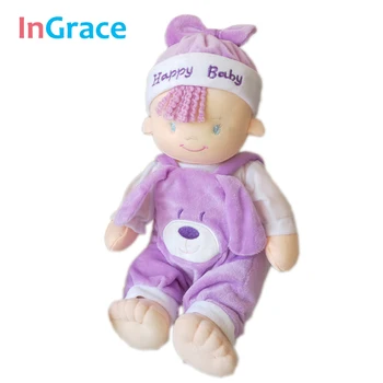Ingrace baby doll zvierat oblečenie, detská plyšová plyšové hračky na spanie bábiky baby darček