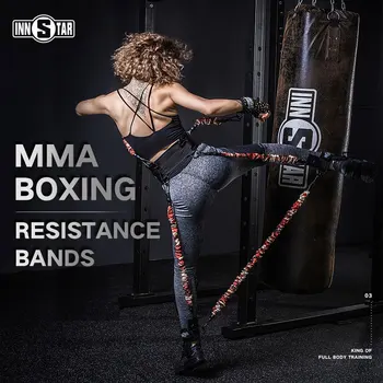 INNSTAR MMA Boxing fitness fullbody odolnosť kapely nastaviť rameno, noha sila obratnosť dolnej časti tela cvičenie vybavením pre Domáce Posilňovne, Skákacie