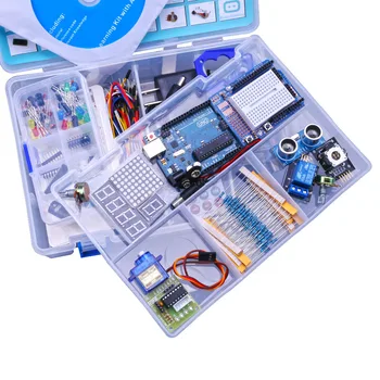 Inovovaný Rozšírená Verzia Starter Kit učiť Suite Súpravou, LCD 1602 pre arduino diy kit