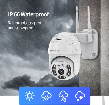 INQMEGA TUYA PTZ IP Kamera, Vonkajšie Wifi 1080P a 3MP Zabezpečenia Bezdrôtovej Cam Video Automatické Sledovanie Dohľadu CCTV Biele Svetlo