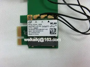 Intel 5300 Mini PCI-1X ploche Bezdrôtovú Kartu, 450Mbps 3antenna 6DBI INTEL5300AGN WIFI