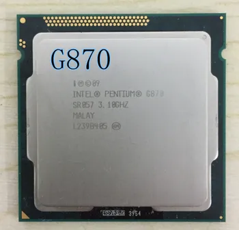 Intel Pentium G870 g870 Procesor 3.1 GHz, 3 MB Cache, LGA1155 Dual-Core 65W Ploche CPU scrattered