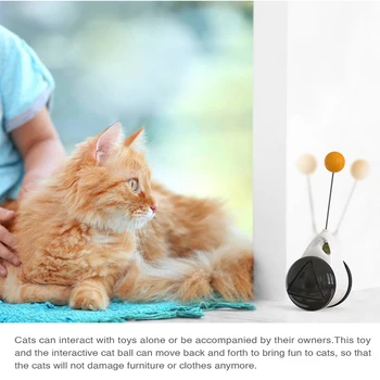 Inteligentný Automatický Cat Hračka Tumbler Otáčania Režim Interaktívne Zábavné Cat Hračka s Catnip 360 Stupeň Samostatne Otáča Loptu Hračka pre Mačky